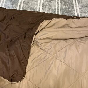 Reversible Brown and Tan Comforter
